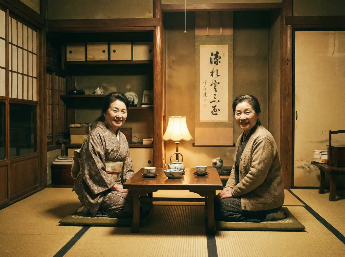 两位优雅的 神马电影达达兔 - 高清电影免费在线观看 | 神马电影达达兔官网 在日式茶室中品茶交谈